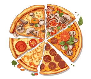 multi-pizzas images